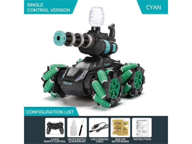 Rc Tanks 2.4G Spray Water Bomb Armored Vehicle High Speed Water Bombs Induction Carousel 1