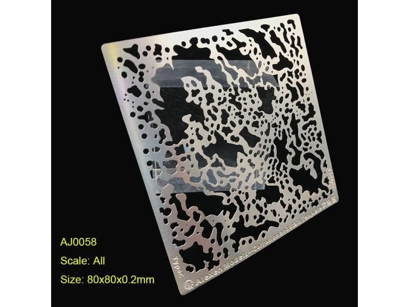 Military Building Model Tools Tank Airplane Digital Camouflage Etch Plate Carousel 1