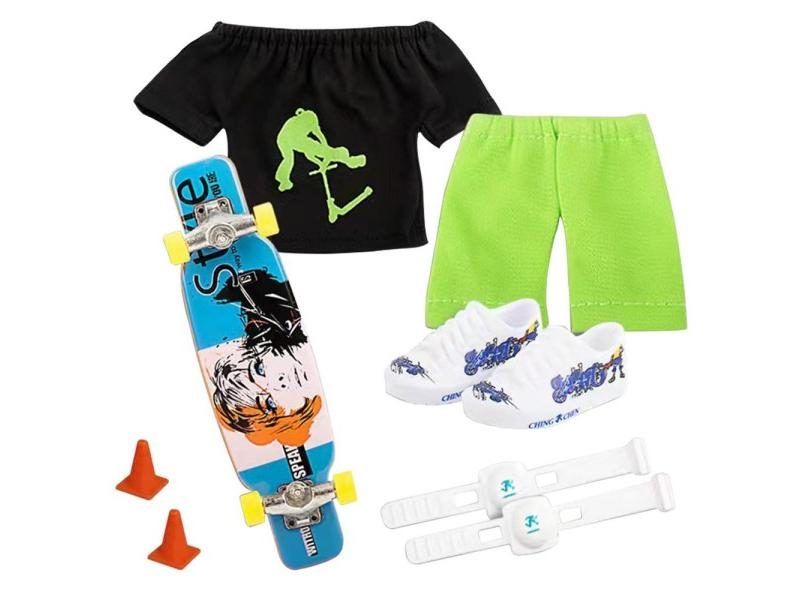 Mini Finger Scooter Set Mini Finger Skateboard With Pants And Shoes Halloween Carousel 1