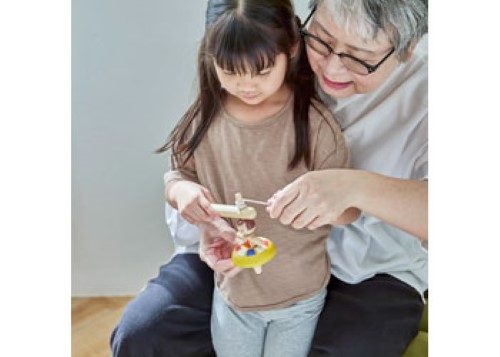 Plantoys - Ballet Spinning Top Carousel 2