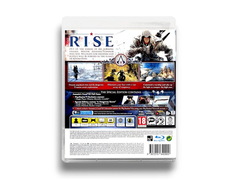 ASSASSIN'S CREED III (ALTERNATE PRINT) PS3 Special Edition (AS NEW - COMPLETE... Carousel 3