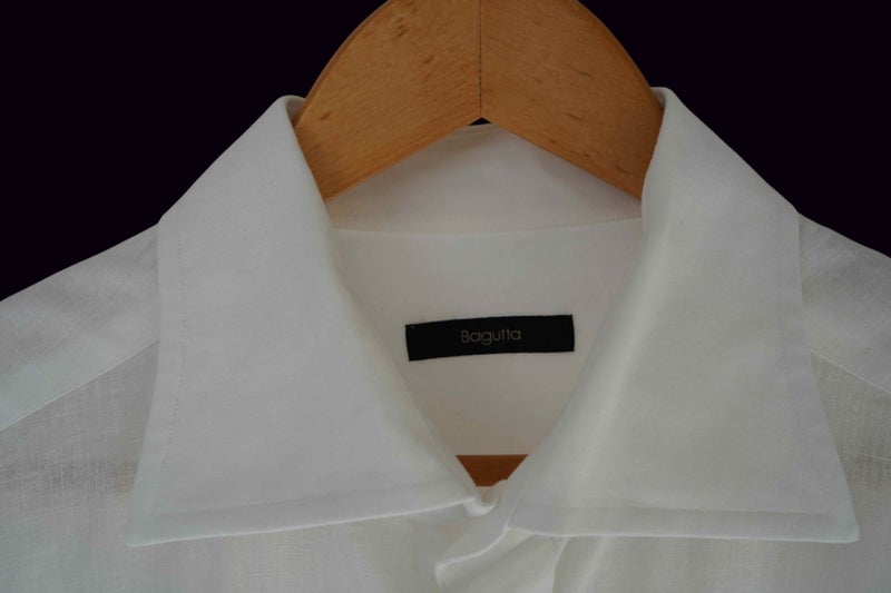 Bugatta - White Long Sleeve Mens Dress Shirt63616365689986112