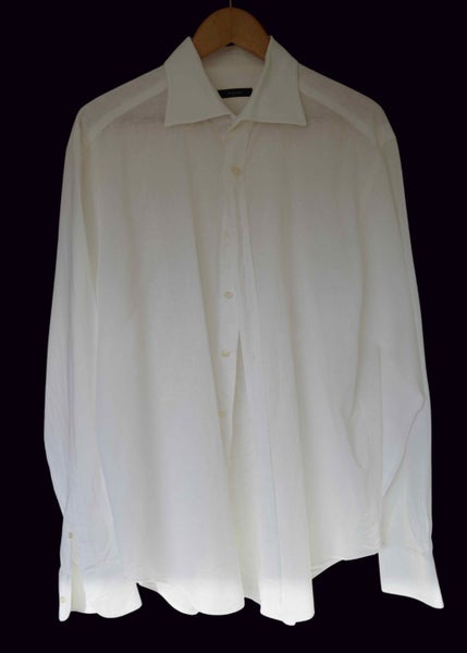 Bugatta - White Long Sleeve Mens Dress Shirt636163656899861128