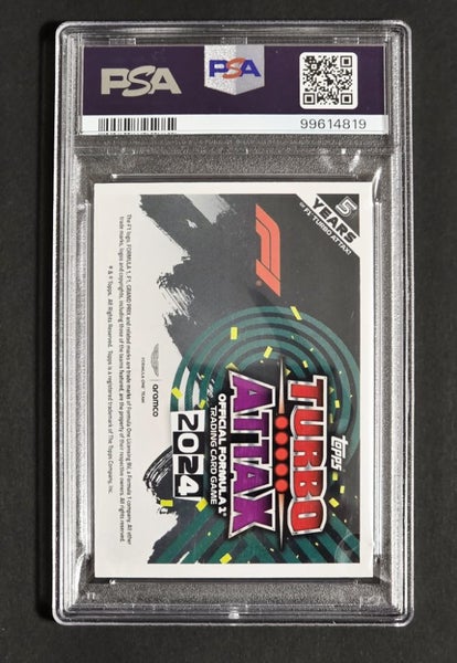 Topps Turbo Attax F1 2024 Fernando Alonso Blue Parallel 254/299 - PSA 9 Mint Carousel 3