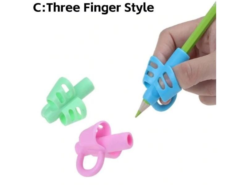 1/3/6Pcs Writing Corrector Pen Holder For Kids' Finger Posture Correction Carousel 1