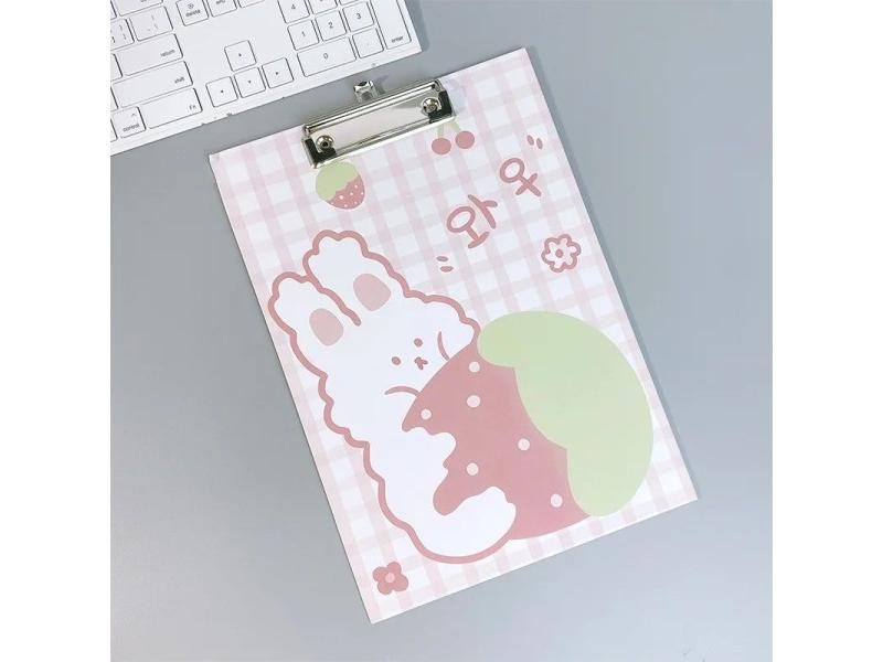 New Cartoon Cute Girl A4 Board Clip Stationery Folder Pad Organizer Carousel 1