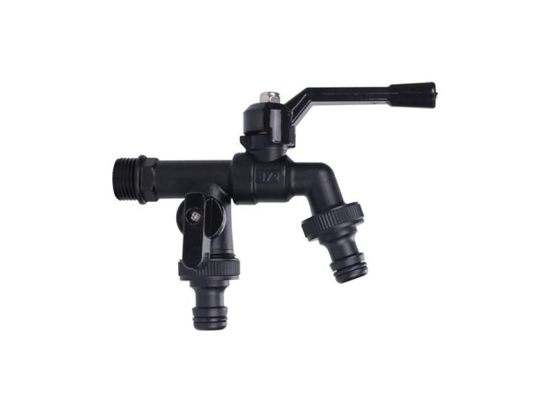 TMOK Outdoor Garden Brass Water Faucet Tap Anti-Freeze Bibcocks With Hose Carousel 1