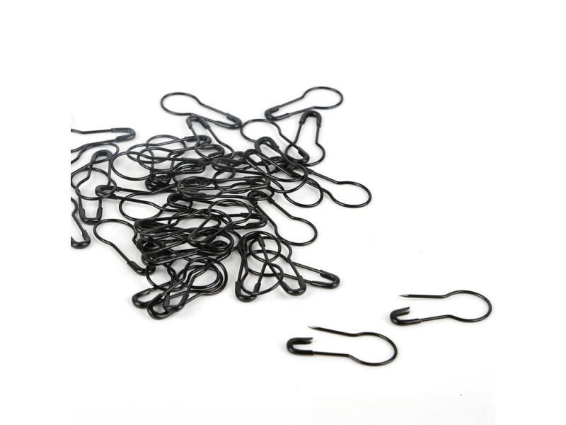 100Pcs Safety Bulb Pins Clothing Tag Calabash Crochet Stitch Markers Metal Carousel 1