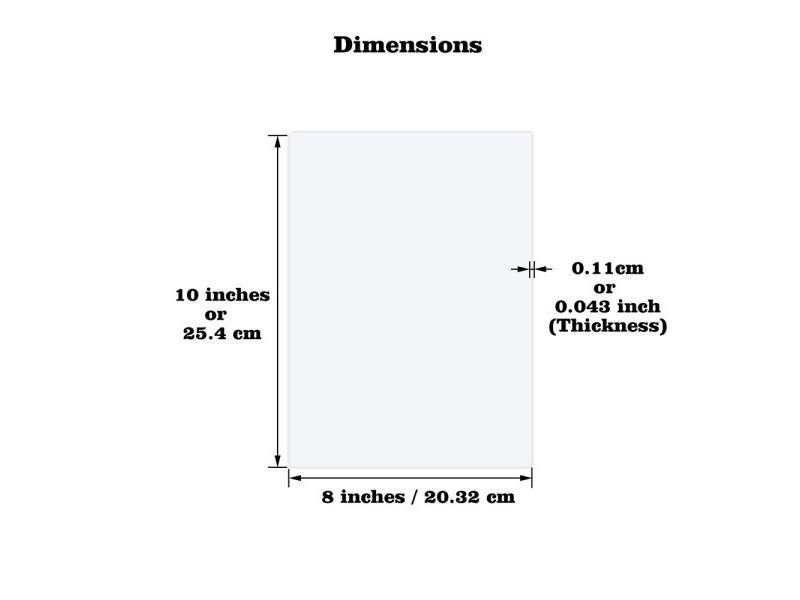 10pcs Clear Acrylic Sheet For Picture Frame Glass Replacement 1.0mm Thickness Carousel 1