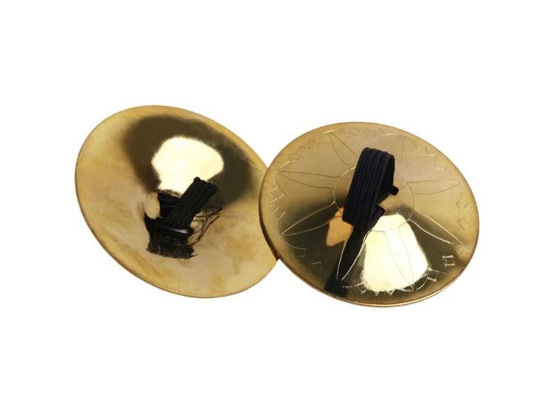2pcs Musical Instrument Belly Dancing Indian Brass Finger Cymbals Middle East Carousel 1