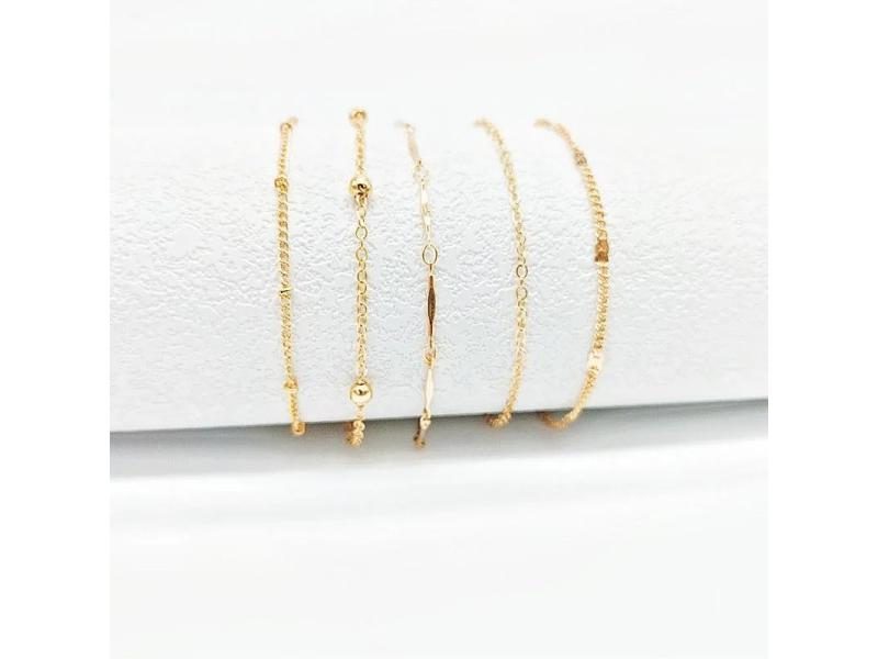 5Pcs/Set Ankle Bracelet Multi-layer Bead Chain For Girls Jewelry Carousel 1