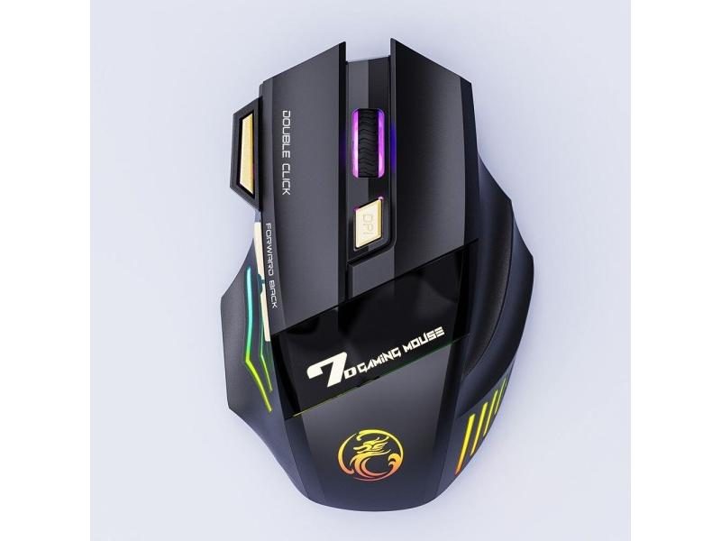 Wireless Gaming Mouse USB IMICE GW-X7 3200DPI Dual Mode Rechargeable 7 Keys Carousel 1