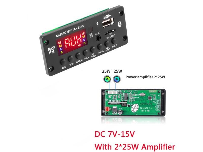 Car MP3 Lossless Music Audio Player Wireless Bluetooth MP3 Decoder Board FM Carousel 1