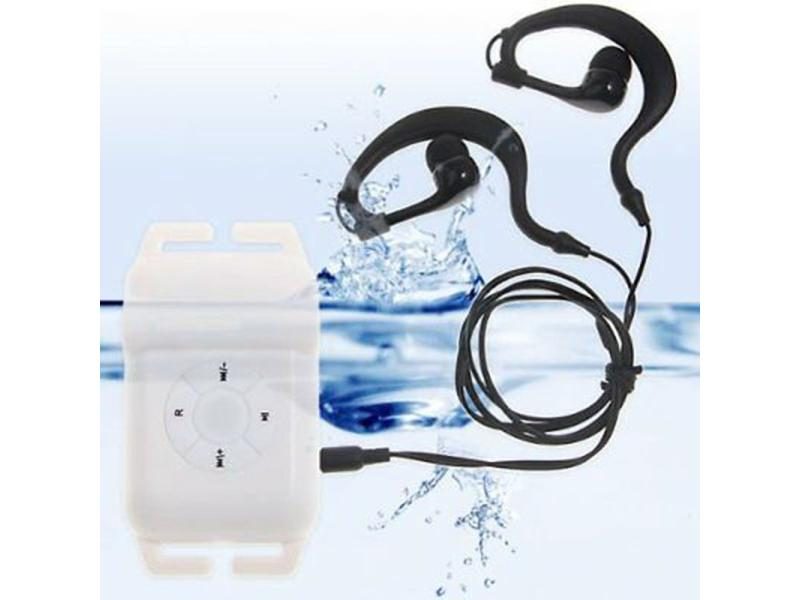 Swimming Surfing Waterproof MP3 Player With Earphone Clip Carousel 1