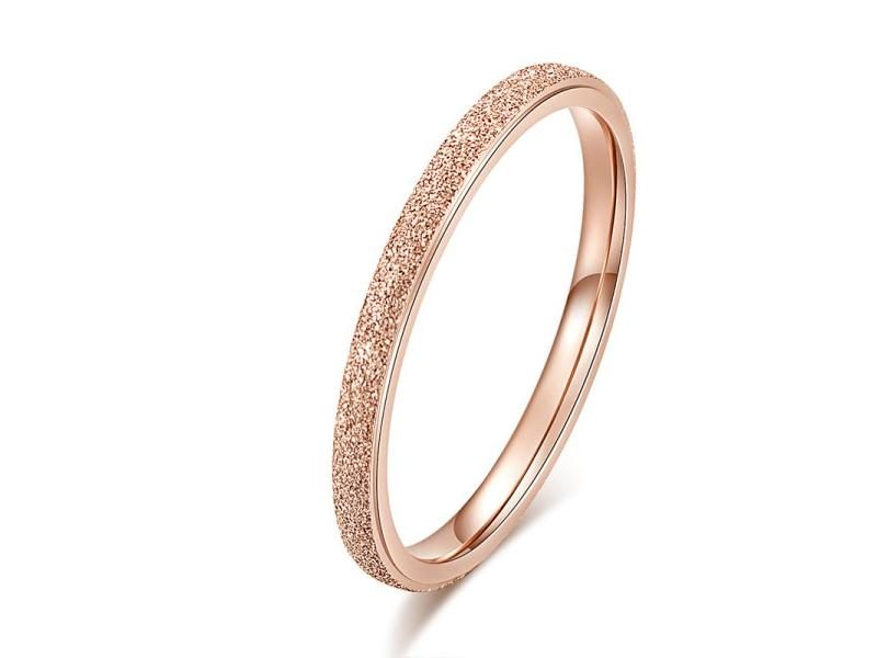 Classic Simple Matte Narrow/Wide Ring Titanium Steel For Women Trendy Tail Ring Carousel 1