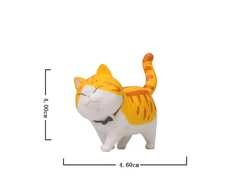 Cute Cat Series Ornaments For Home Decoration Mini Funny Animal Craft Figurine Carousel 1