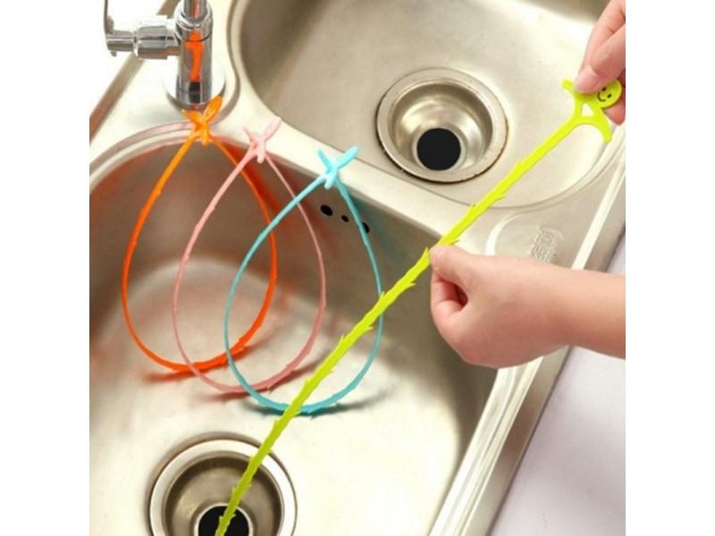 1PC Kitchen Bathroom Sink Pipe Drain Cleaner Pipeline Hair Cleaning Removal Carousel 1