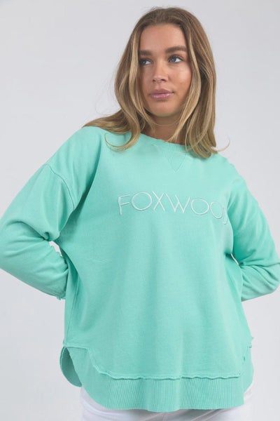 Foxwood Foxwood Simplified crew Neon Mint Carousel 1