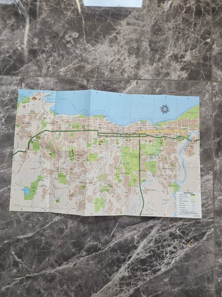 Vintage 1980s AA Automobile Association Map of New Plymouth City - 2nd Ed 1988 Carousel 2