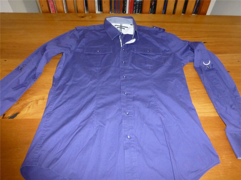 Politix Blue Mens Dress Shirt63616500357377111
