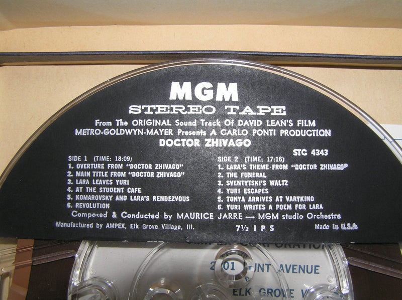 REEL TO REEL SOUNDRACK FROM DOCTOR ZHIVARGO Carousel 3