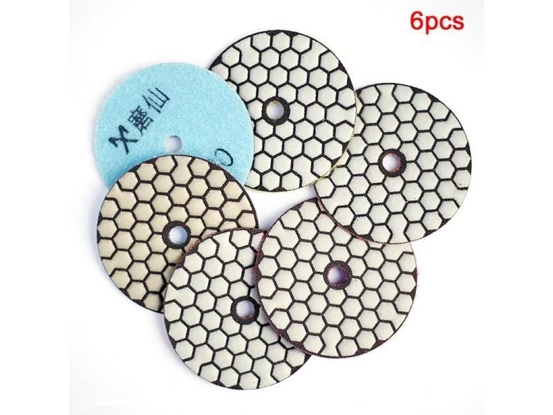 New Diamond Dry Polishing Pads 3 Inch 4 Inch Abrasive Pad Disc For Concrete Carousel 1