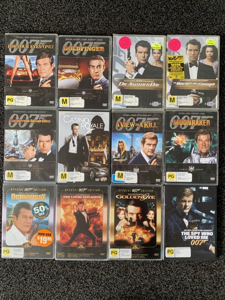 James Bond movies x 12 Carousel 1