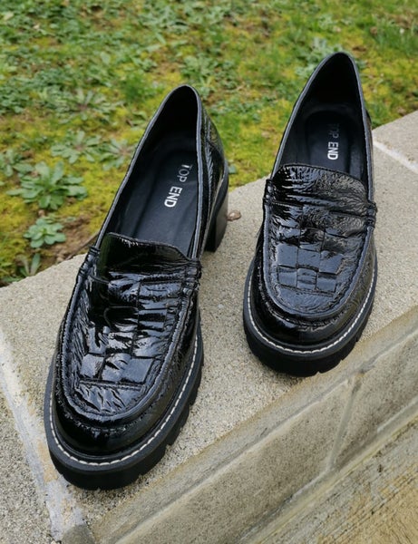 Top End Black Patent Leather Loafers636171507585291126