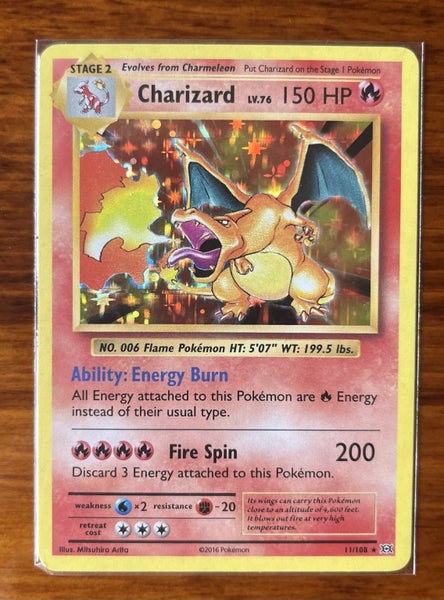 Charizard Holo Rare #11 Evolutions Carousel 1