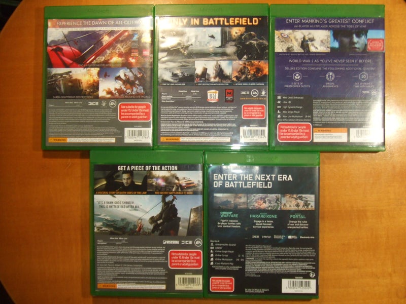Battlefield Bulk Buy / Bundle - 5 x BRAND NEW XBOX One Games Carousel 8