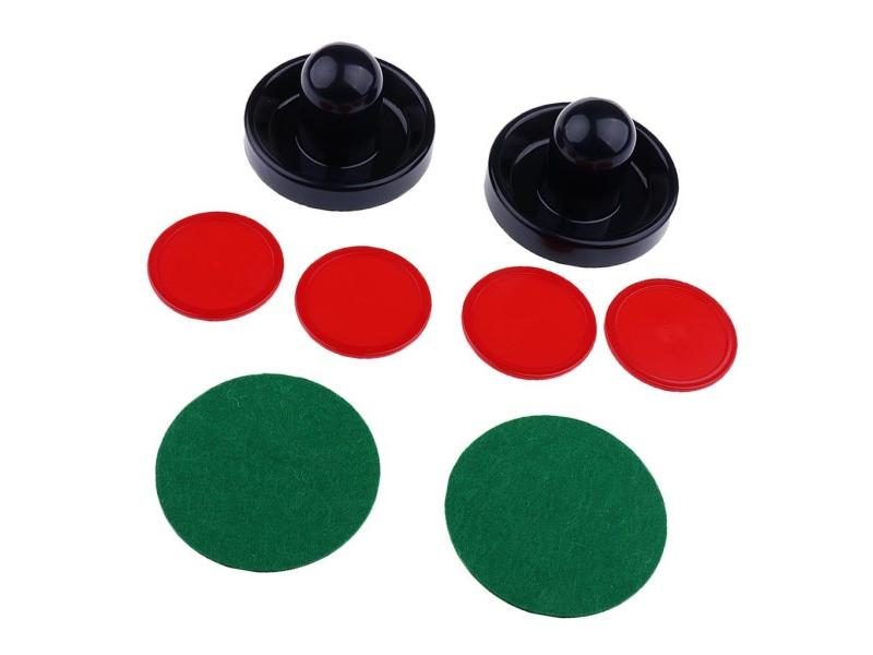 Air Hockey Accessories 2pcs Air Hockey Felt Pushers Strikers Goalies Plus 4pcs Carousel 1