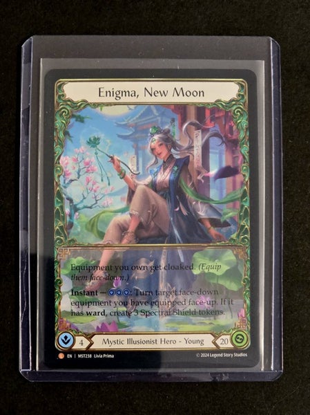 Flesh and Blood Part the Mistveil - Enigma, New Moon - Legendary Rainbow Foil Carousel 1