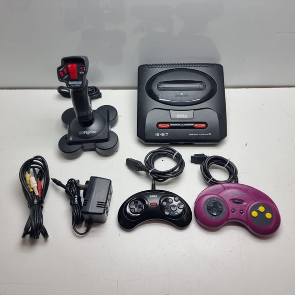 Sega Mega Drive 2 [MK-1631-50] Inc 1x OG Con, 1x AfterM Con, JoyStick and Acc Carousel 1