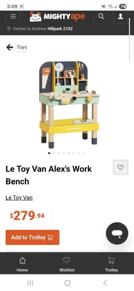 Kids wooden tool bench toy rrp $249 Carousel 6