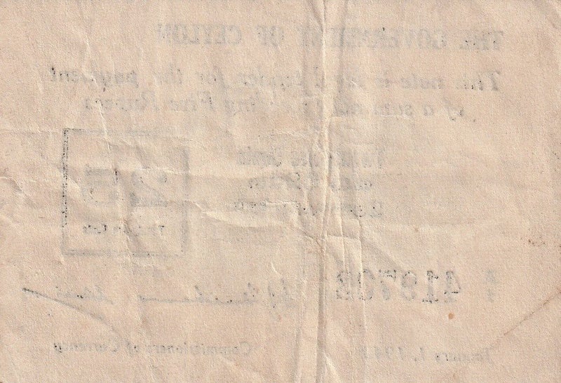 CEYLON 25 CENTS BANKNOTE 1.1.1942 P.40 Good FINE Carousel 2