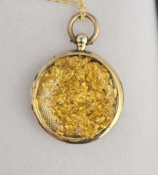 Victorian 1880 18ct gold and enamel pendant-restored64481796698370111