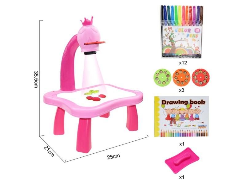 Kids Projector Drawing Table Writing Painting Board Desk Arts Ed Proj Toy Carousel 1