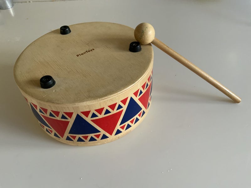 Plan Toys, Wooden Tongue Drum with lovely sound Carousel 3