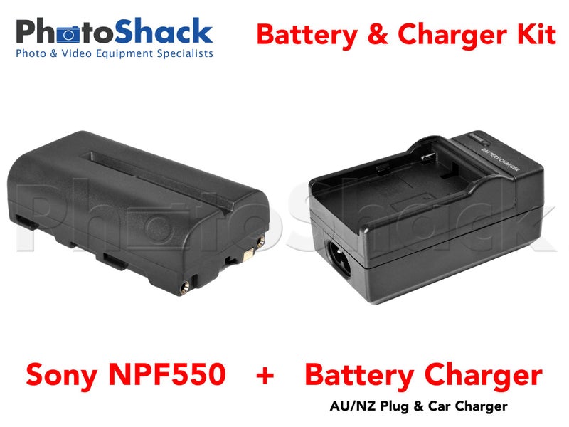NPF550 Charger & Battery Kit for Sony Cameras Carousel 1