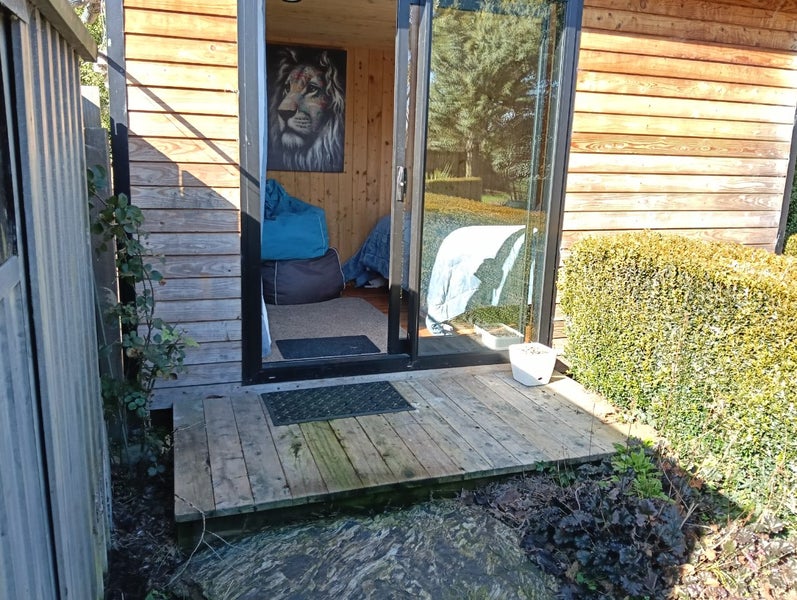 Timber clad and lined sleepout Carousel 1