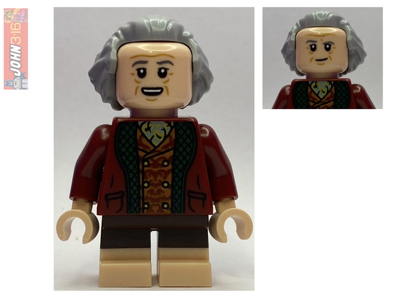 BILBO BAGGINS - AWESOME LORD OF THE RINGS 'THE SHIRE' LEGO MINIFIGURE Carousel 1