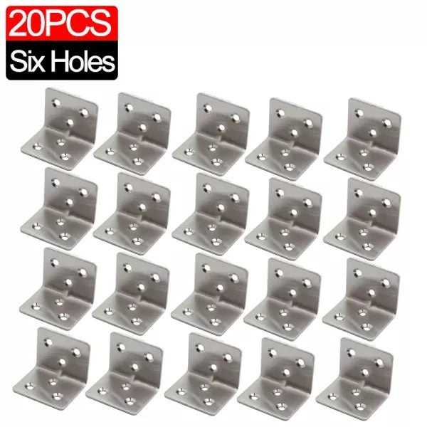 Universal Stainless Steel Corner Bracket 90 Degree Right Angle Fixed Bracket Carousel 1