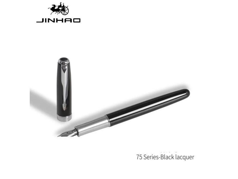 Luxury Quality Jinhao 75 Metal Black Red Fountain Pen Financial Office Student Carousel 1