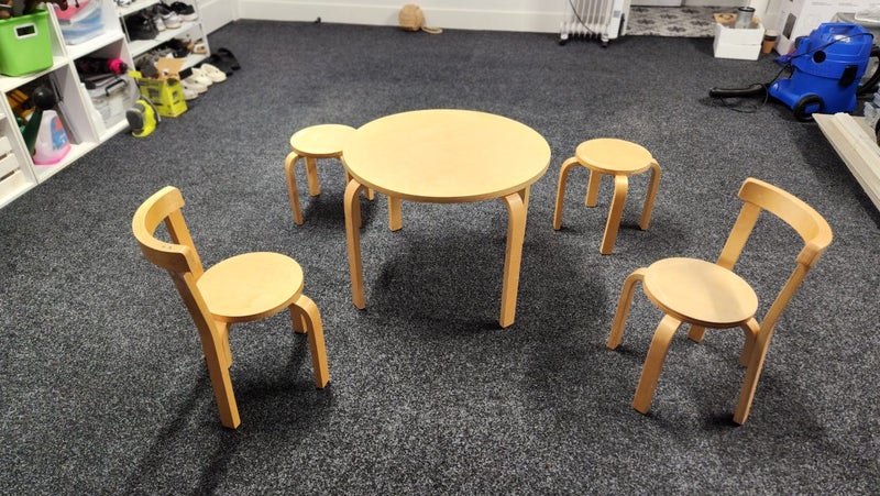 Well-Loved Mocka Hudson Kids Table and Chairs Set Carousel 1