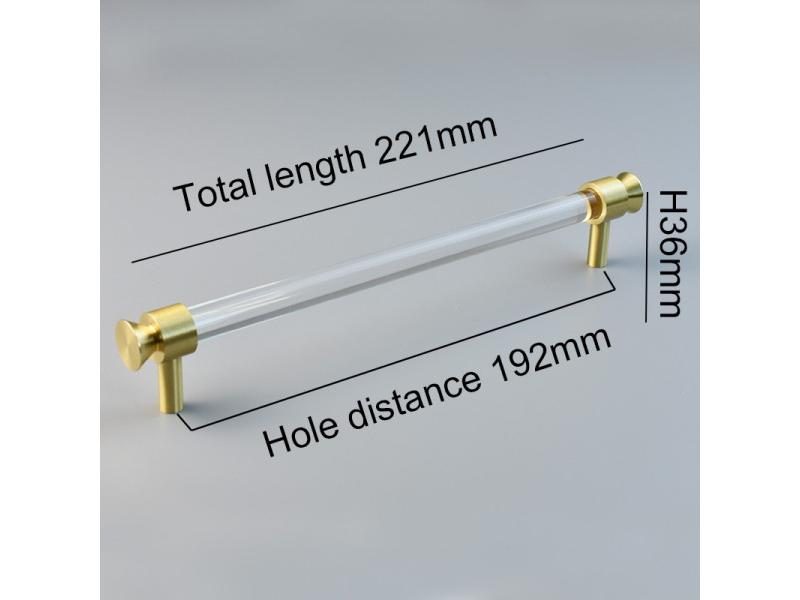 TENCHTWO Acrylic Crystal Kitchen Cabinet Pulls Shoe Cupboard Drawer Knobs Gold Carousel 1