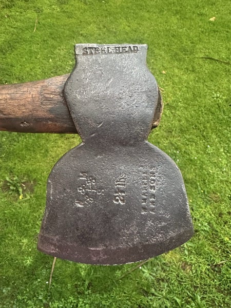 $1 reserve. Rare 1800s “W Marples and sons” double sided stamped Kent axe Carousel 1