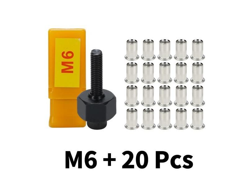 HIFESON Rivnut Tool Head Nuts Manual Riveter Hand Rivet Nut Tool With Stainless Carousel 1