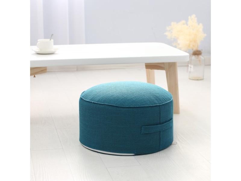 Tea Ceremony Floor Poufs With Fillings Cotton Linen Tatami Footstool Ottoman Carousel 1