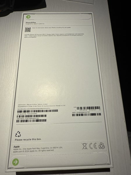 PRICE DROP - iPhone 16 Plus 256GB White Brand New64440798401155111