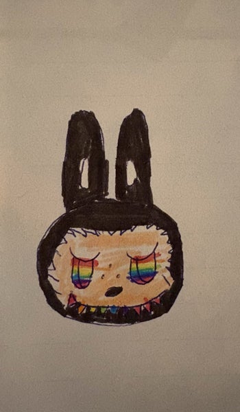 Original Secret Labubu drawing - one of a kind Carousel 1